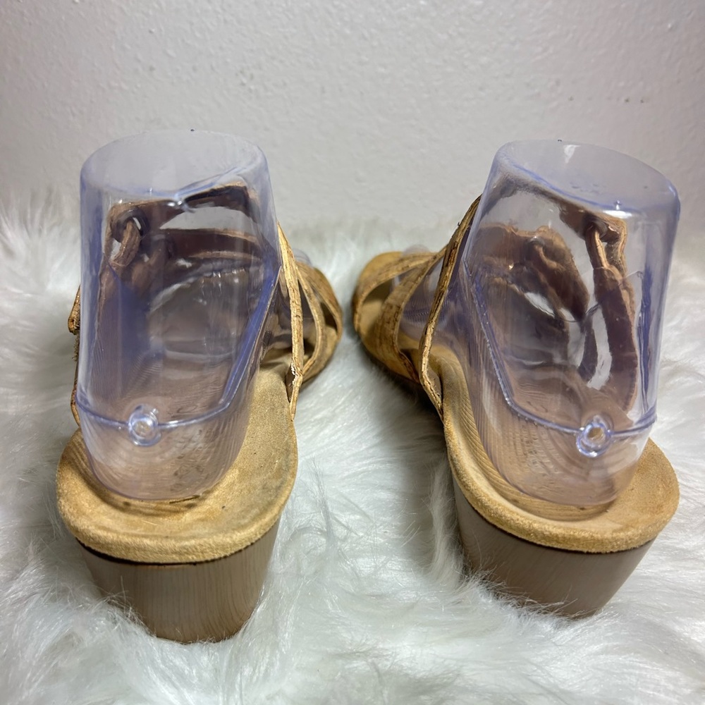 Vionic Dwyn Natural Cork Platform Sandals Wedge Size 8 - Picture 5 of 7